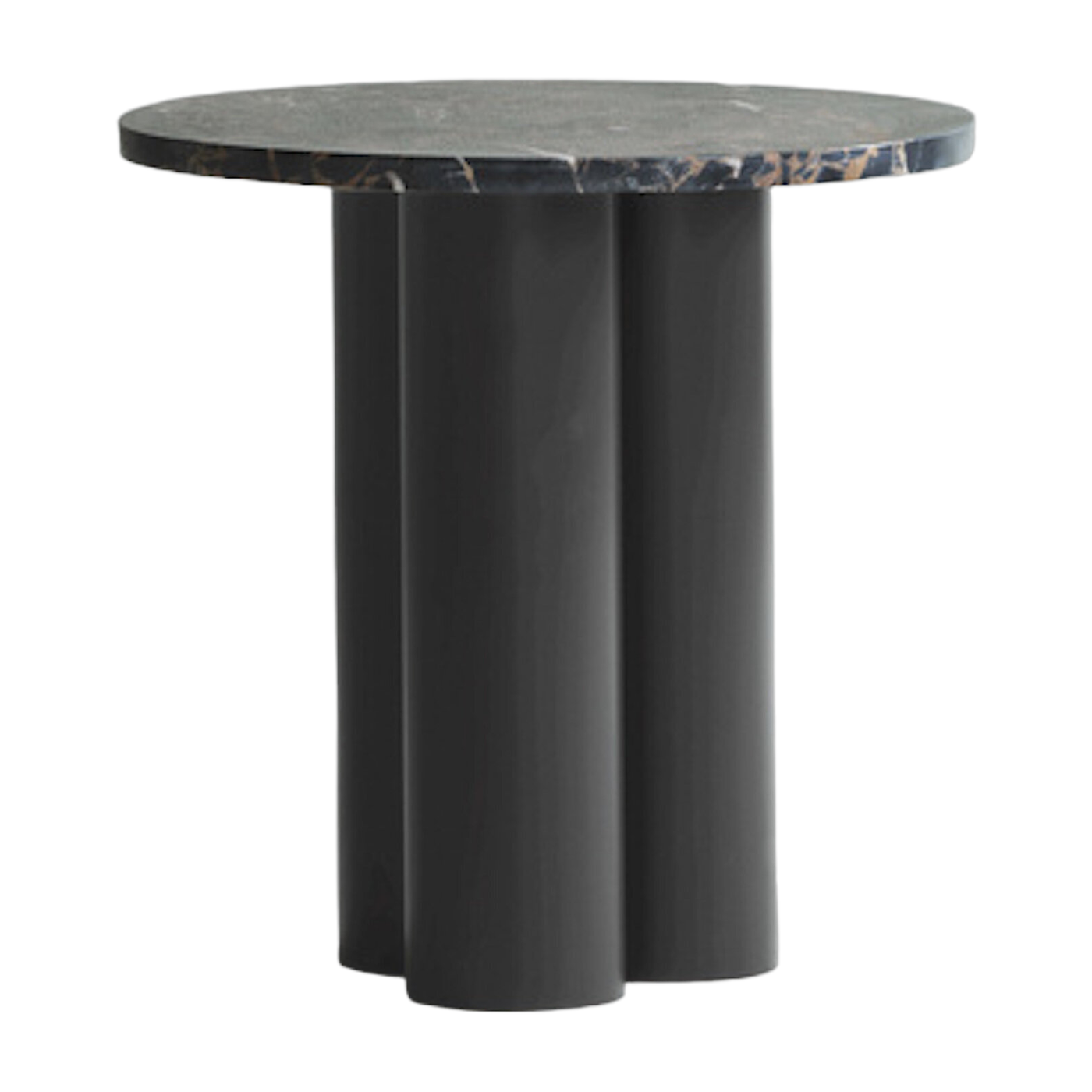 Brauner Beistelltisch und Portoro Gold Tablett 40 x 40 cm Dit -. Normann Copenhagen