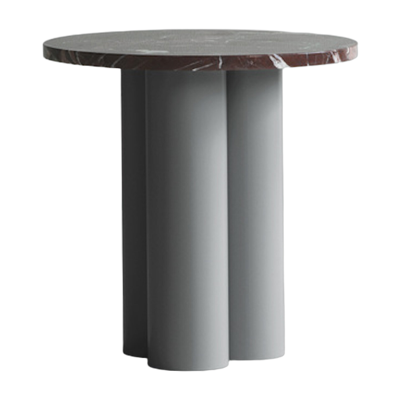 Grauer Beistelltisch und rosso levanto Tablett 40 x 40 cm Dit -. Normann Copenhagen