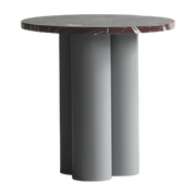 Dit grey side table with rosso levanto top 40 x 40 cm - Normann Copenhagen