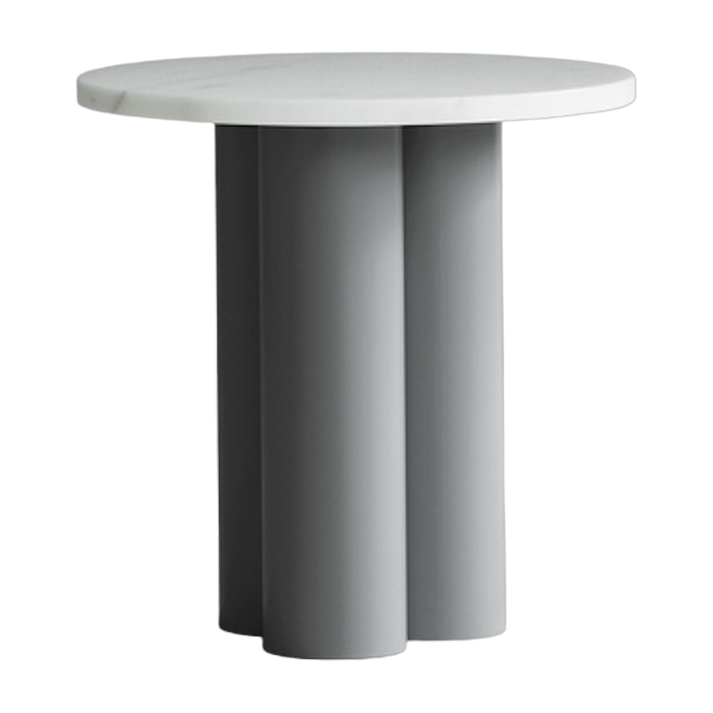 Beistelltisch grau und Platte white carrara 40 x 40 cm Dit -. Normann Copenhagen