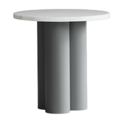 Dit - grey side table with white carrara top 40 x 40 cm Normann Copenhagen