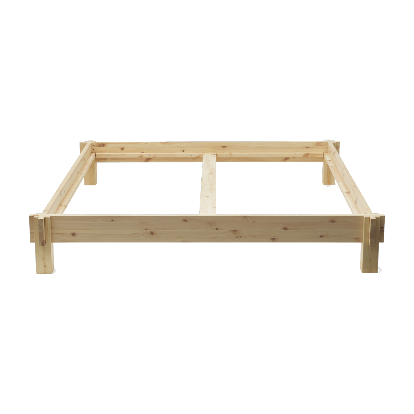 Pinewood bed frame 200 x 160 cm Notch - Normann Copenhagen