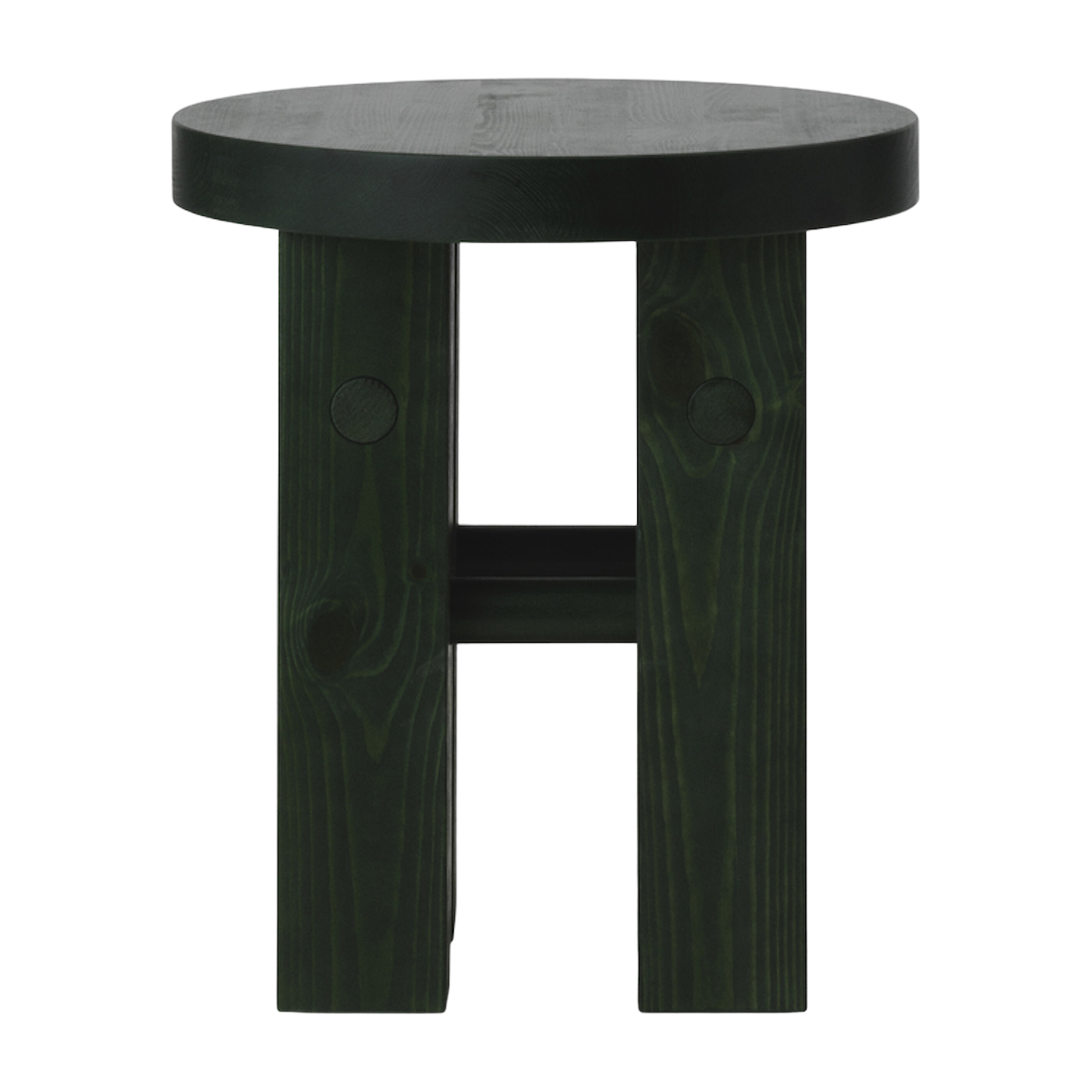 Green pinewood stool 45 x 40 cm Fyr - Normann Copenhagen