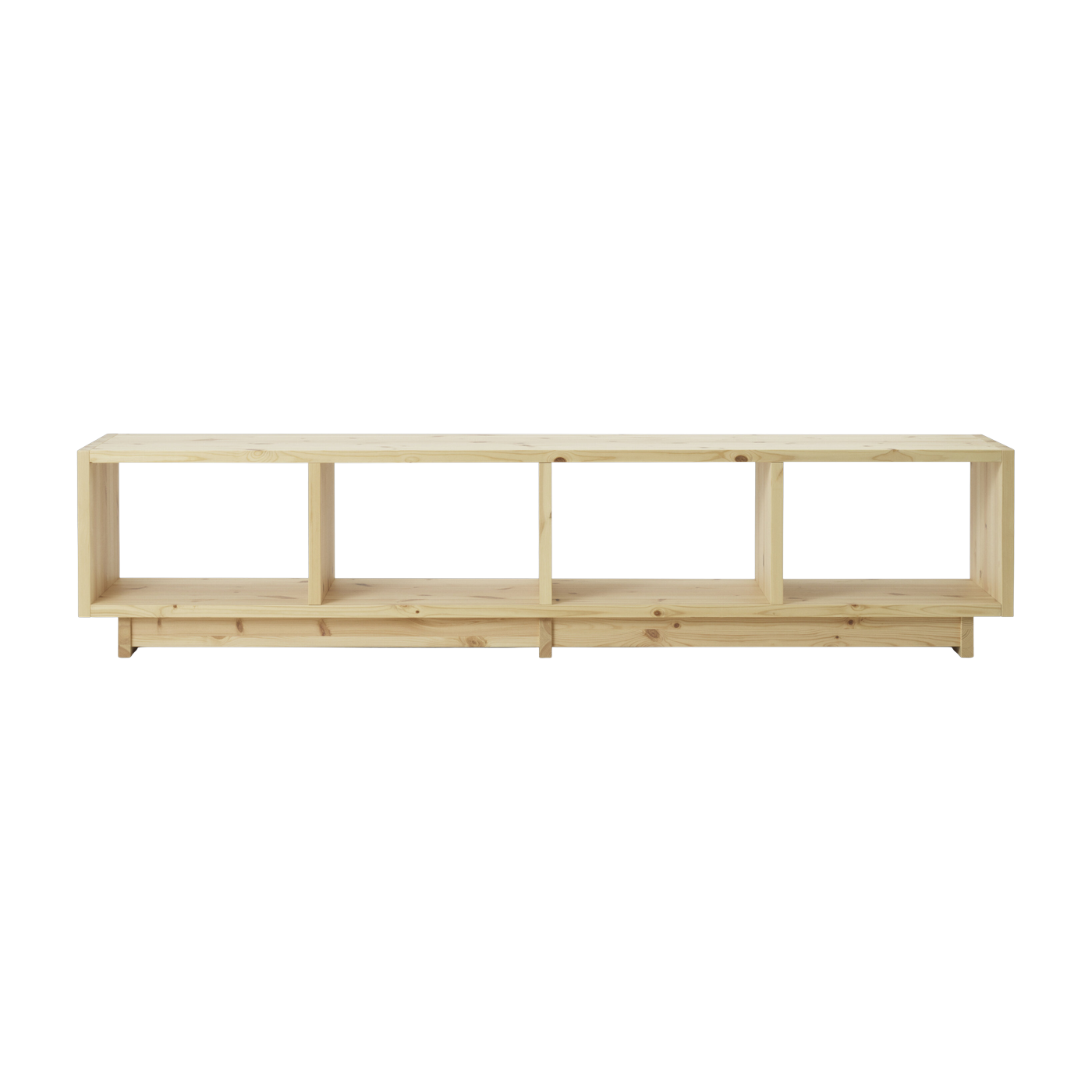 Libreria in legno di pino 220 x 50, 5 cm Plank Low - Plank low Normann Copenhagen