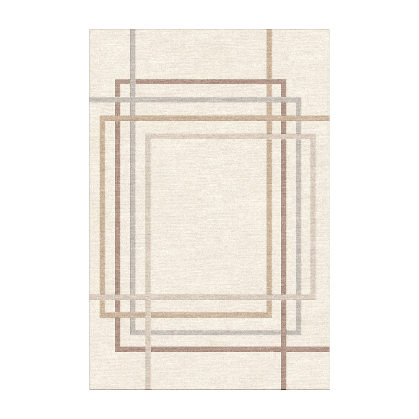 Beige wool rug 250 x 300 cm Axelle - SON-TAPIS