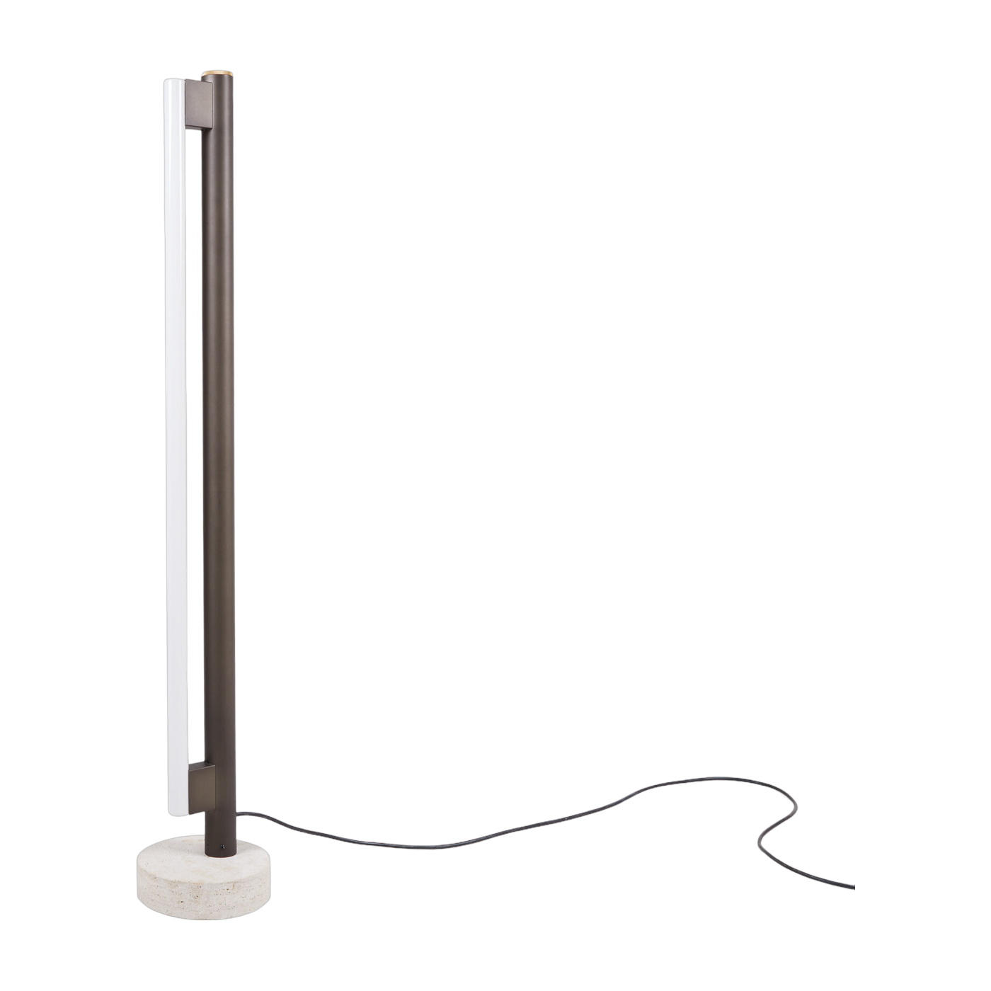 Lámpara de pie en mármol y acero negro 113 cm Eiffel - Frama