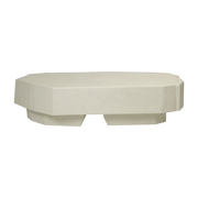 Ivory coffee table in concrete and fiberglass Staffa - Ferm Living