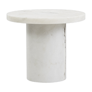 White marbre side table 33 x 39 cm Sintra - Frama