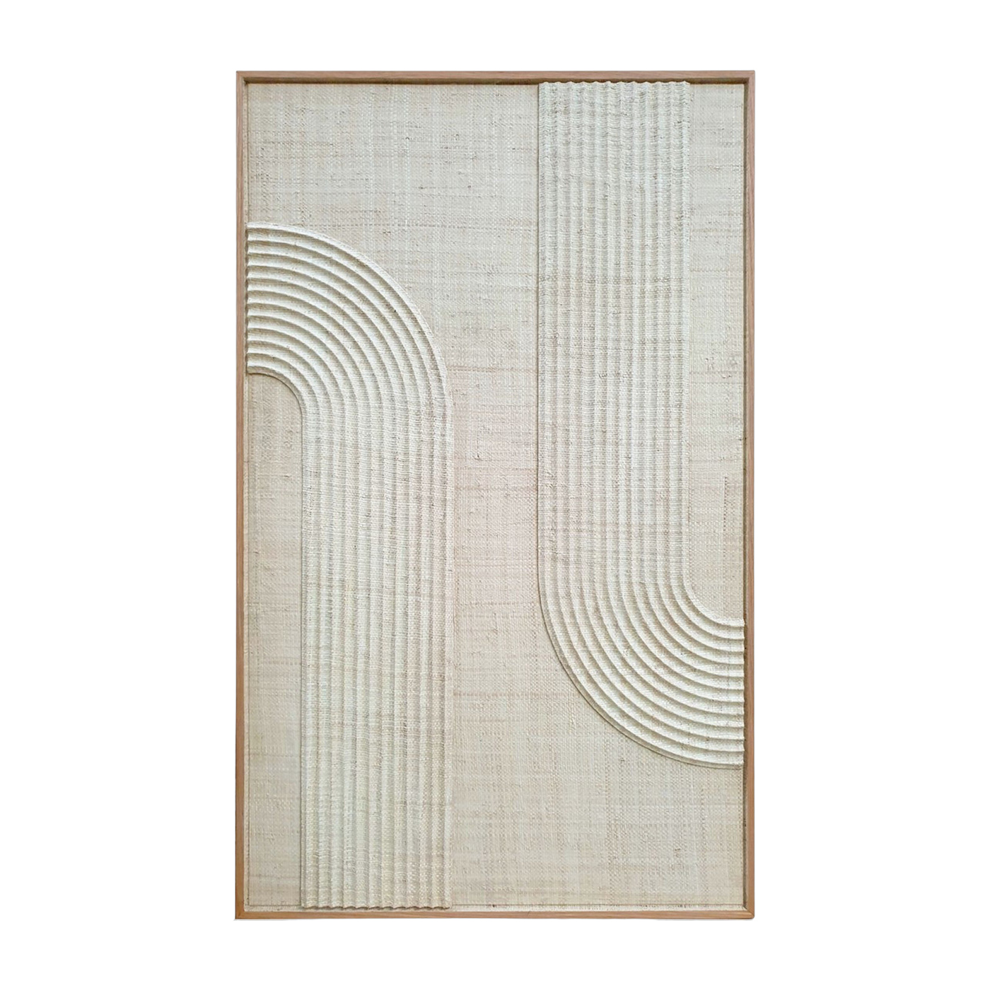 Woven palm tree painting 122 cm Elias - Versmissen