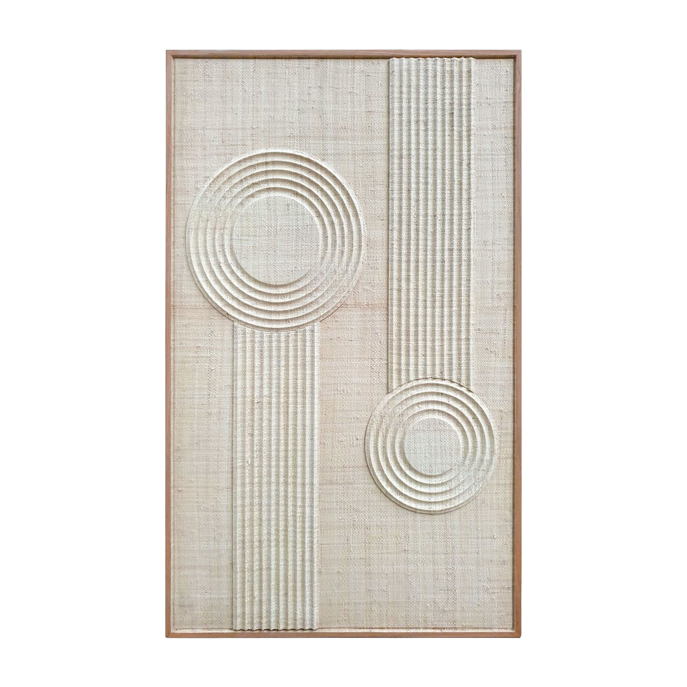Woven palm tree painting 122 cm Erik - Versmissen