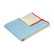 Block Towel Large Light Blue/Multicolour - Hübsch