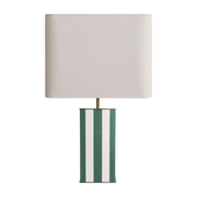Lampada da tavolo in legno laccato avorio e jade Elysée - RED Edition