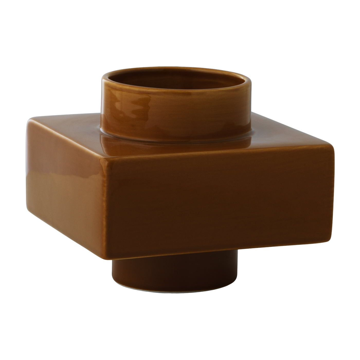 Vase empilable marron noisette 14 cm s3 Deko - Normann Copenhagen