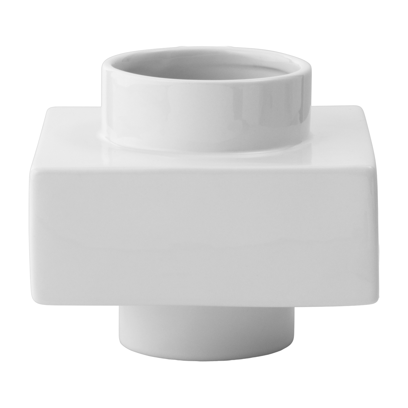 Vase empilable blanc snow 14 cm s3 Deko - Normann Copenhagen