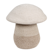 Panier de rangement en coton beige 23 x 27 cm Mushroom - Lorena Canals