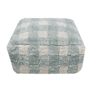 Pouf in cotone blu 40 x 20 cm Vichy - Lorena Canals