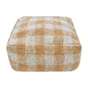 Pouf di cotone giallo 40 x 20 cm Vichy - Lorena Canals
