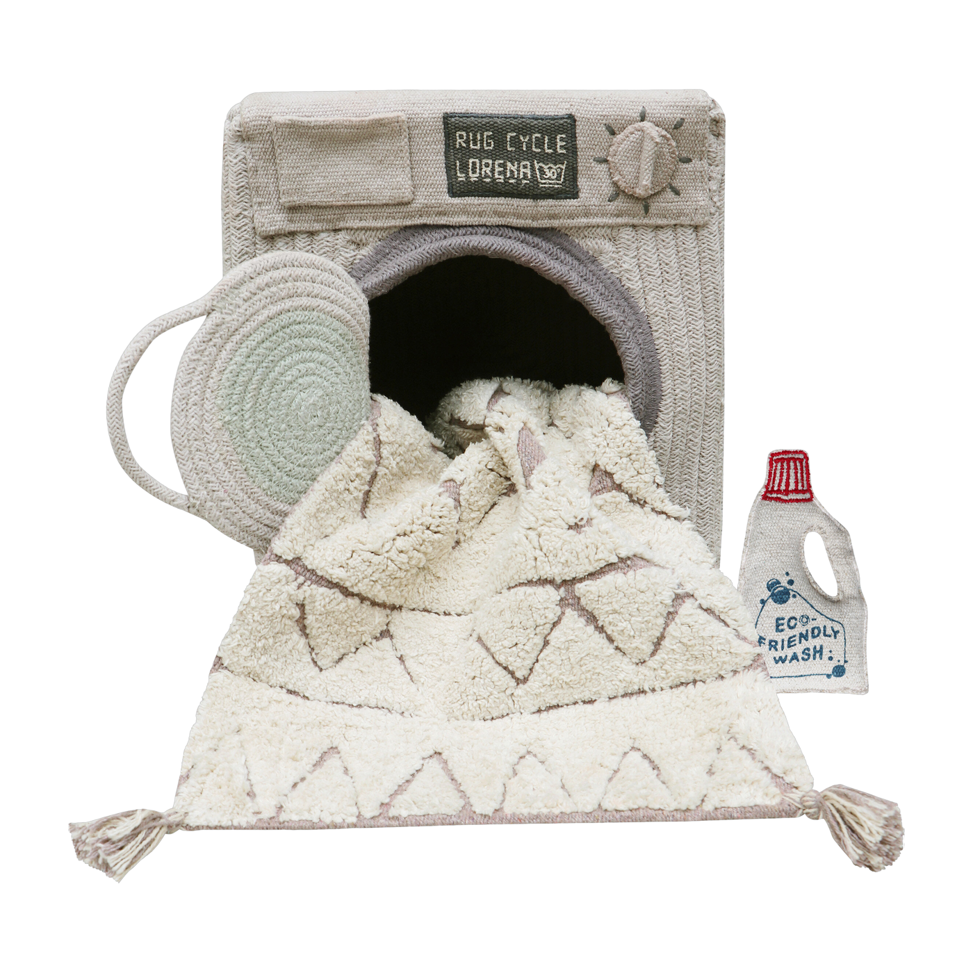 Cesta de poliéster 30 x 33 cm Lavable a máquina - Lorena Canals
