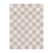 Tapis lavable en coton rose 160x120 cm Tiles - Lorena Canals