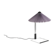 Small lavender and mirror steel table lamp Matin - HAY