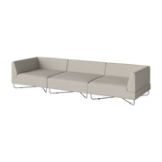3-Sitzer-Sofa aus Stoff Beige Sand Nantes Stahlgestell Orlando -. Bolia