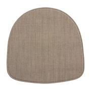 Remix 242 Stoff-Sitzkissen 41 x 40 cm taupe AAC pad - - Hay