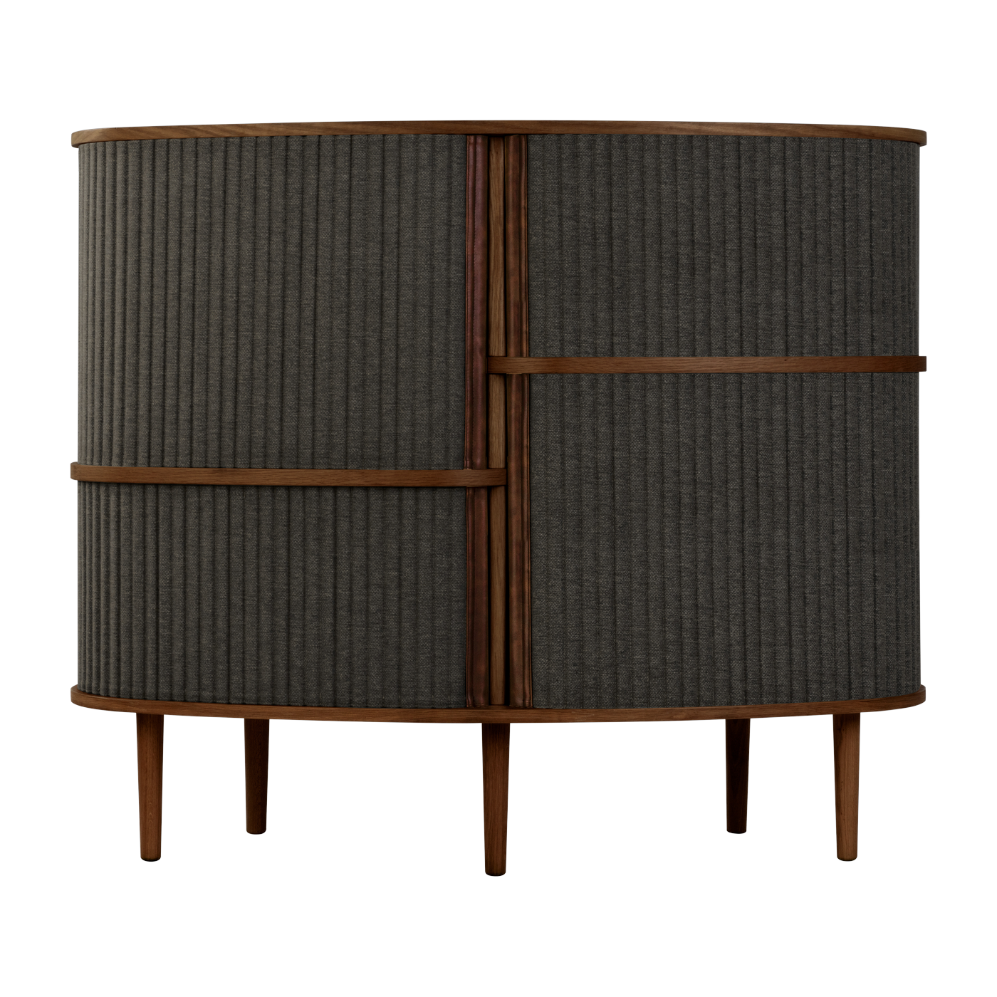 Cabinet en chêne foncé et noir 50 x 100 cm Audacious - UMAGE