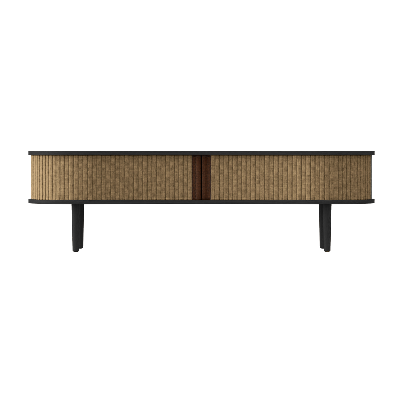 Supporto per televisore in rovere nero e beige 40 x 140 cm Audacious - UMAGE