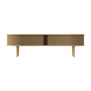 Fernsehmöbel aus natürlicher Eiche beige 40 x 140 cm Audacious - -. UMAGE