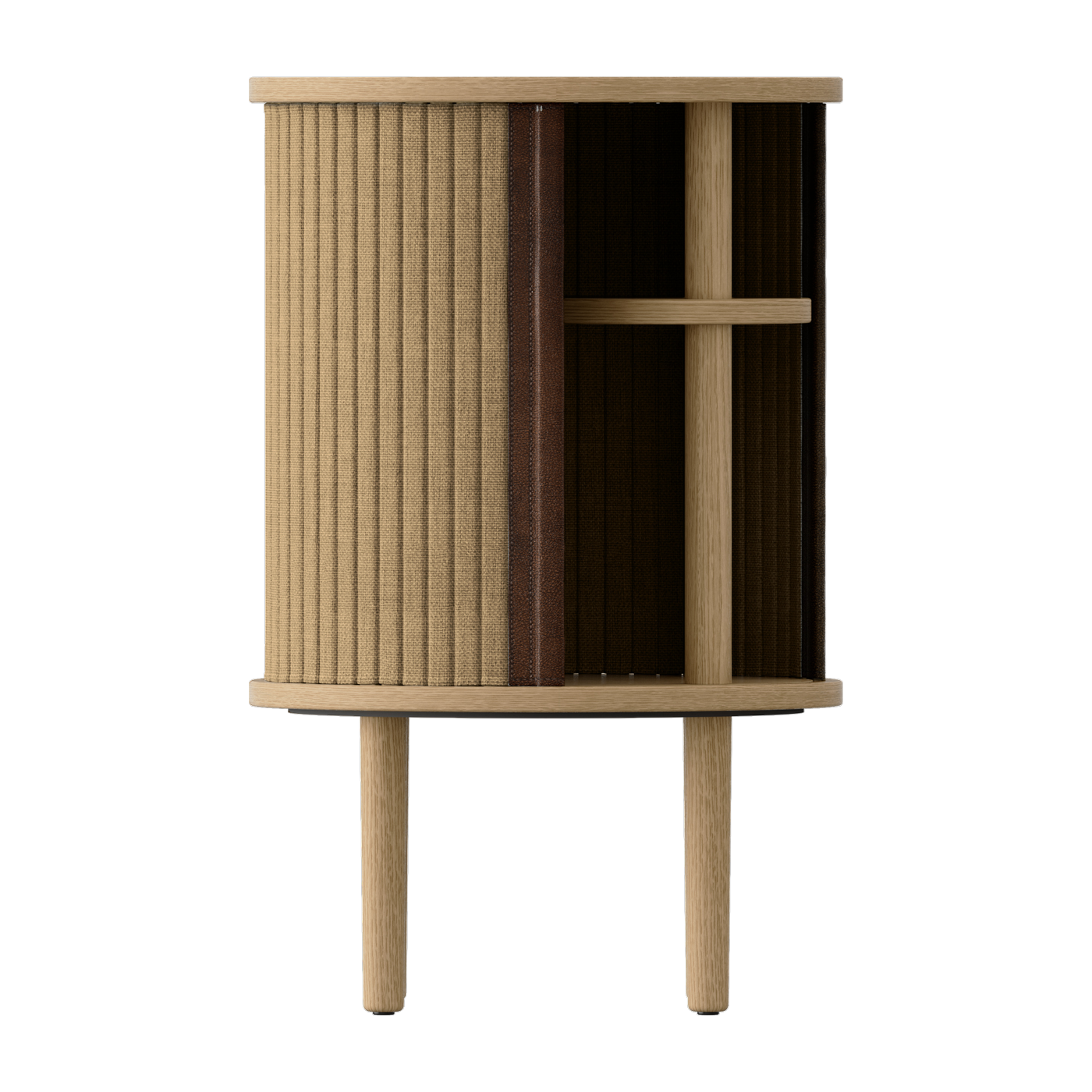 Mesa auxiliar de roble beige natural 59, 3 x 38 cm Audacious - UMAGE