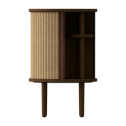 Table d'appoint en chêne foncé beige 59,3 x 38 cm Audacious - UMAGE
