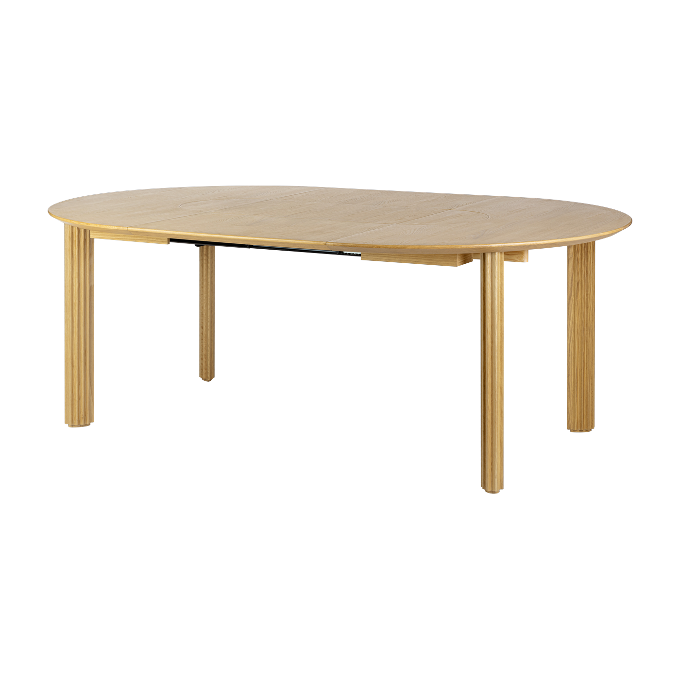 Table extensible en chêne naturel 132/202 x 74 cm Comfort Circle - UMAGE