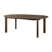 Dark oak extendable table 132/202 x 74 cm Comfort Circle - UMAGE