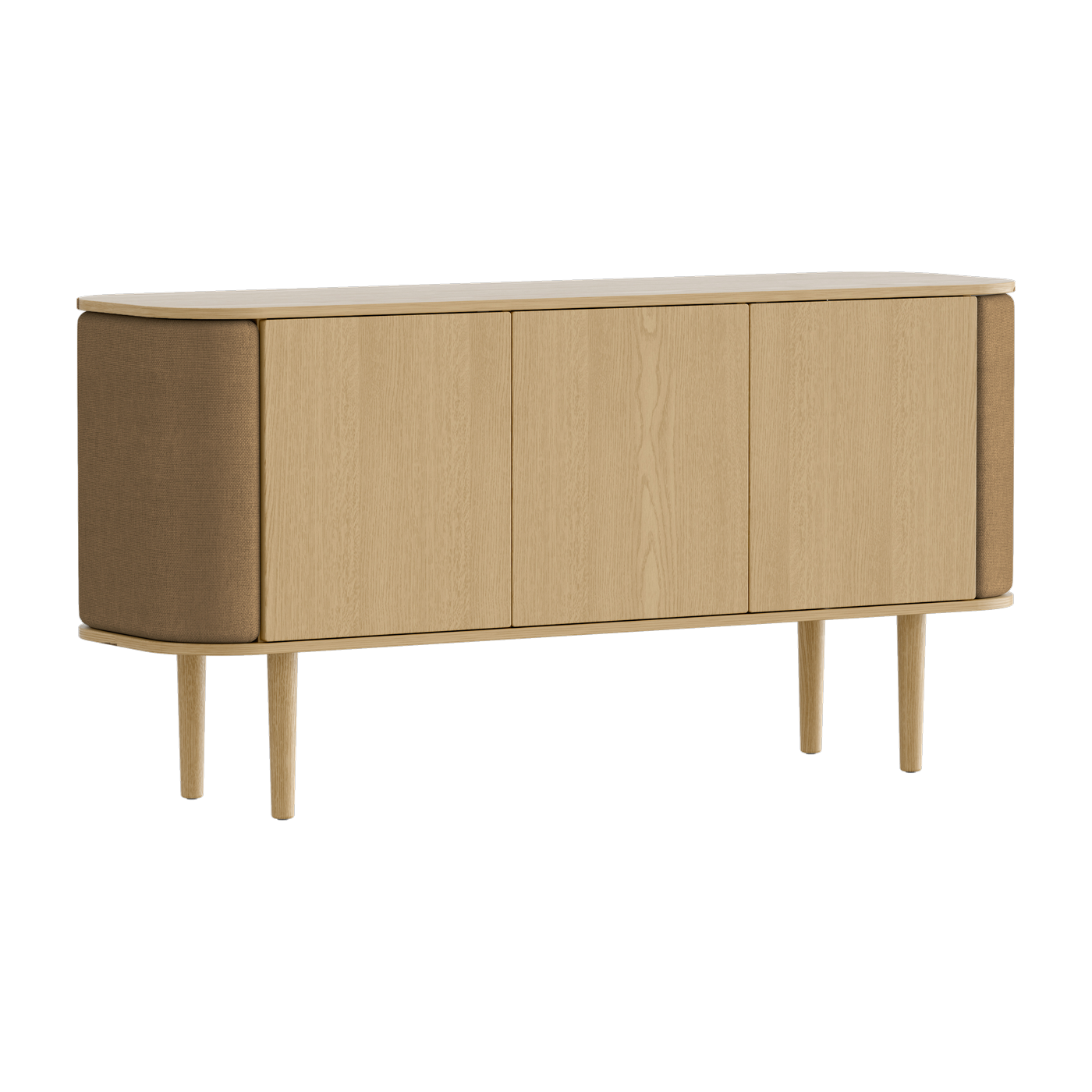 Buffet en chêne naturel marron 75 x 43 cm Treasures - UMAGE