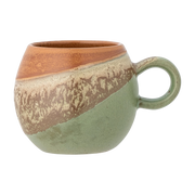 Taza de gres verde y marrón Paula - Bloomingville
