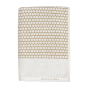 Asciugamano bianco e sabbia 70 x 140 cm Grid - Mette Ditmer