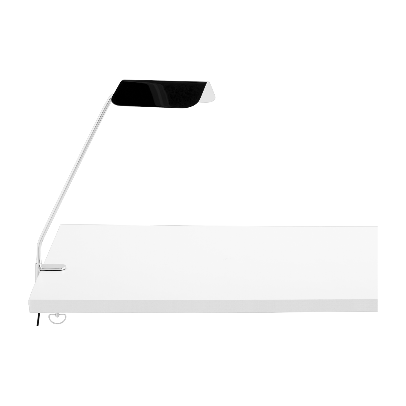 Lampe de bureau noire à pince Apex - HAY