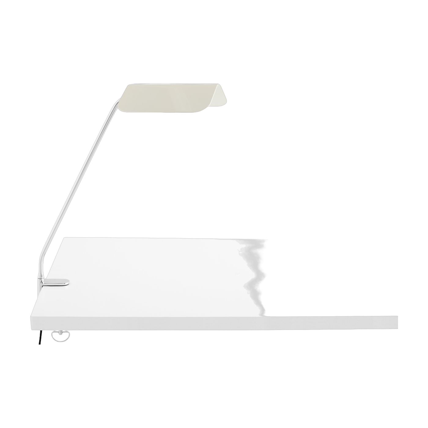 Lampe de bureau blanc oyster à pince Apex - HAY