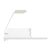 Lampada da bureau bianco oyster con clip Apex - HAY