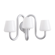 Wandleuchte design opalweißes Glas Apollo - Hay