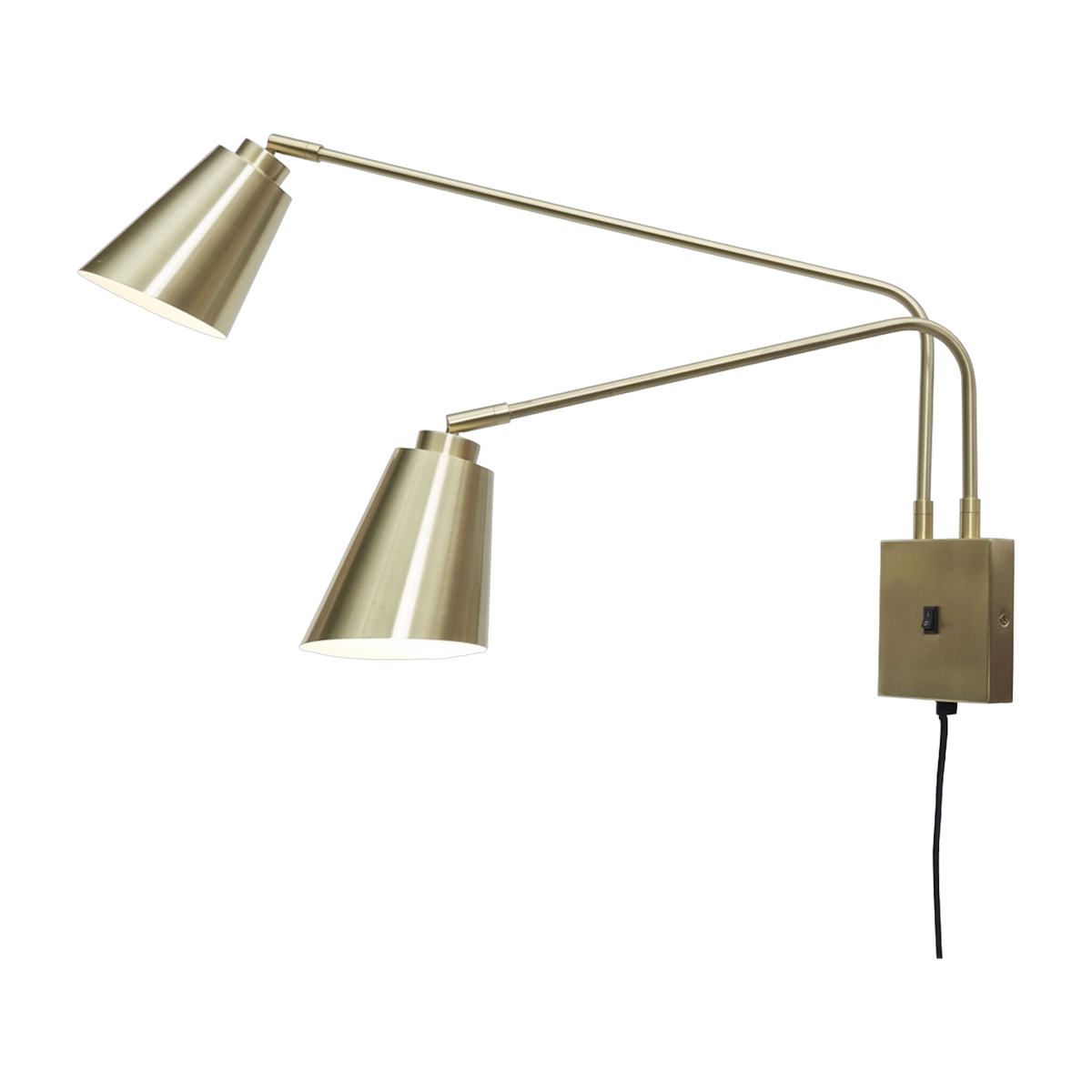 Bremen Applique a 2 bracci in oro con cavo