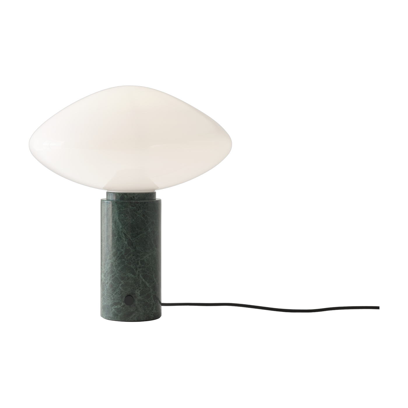 Mist AP17 table lamp in blown glass and green marbre - &tradition