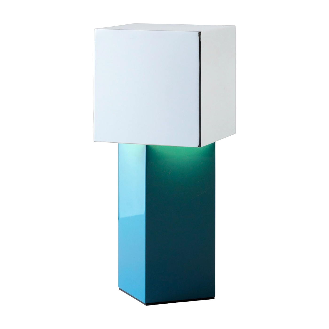 Lampe portable en acier poli bleu argenté Pivot ATD7 - &tradition