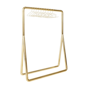 Chubby Clothing Rack mit Kleiderbügeln Messing - HKliving