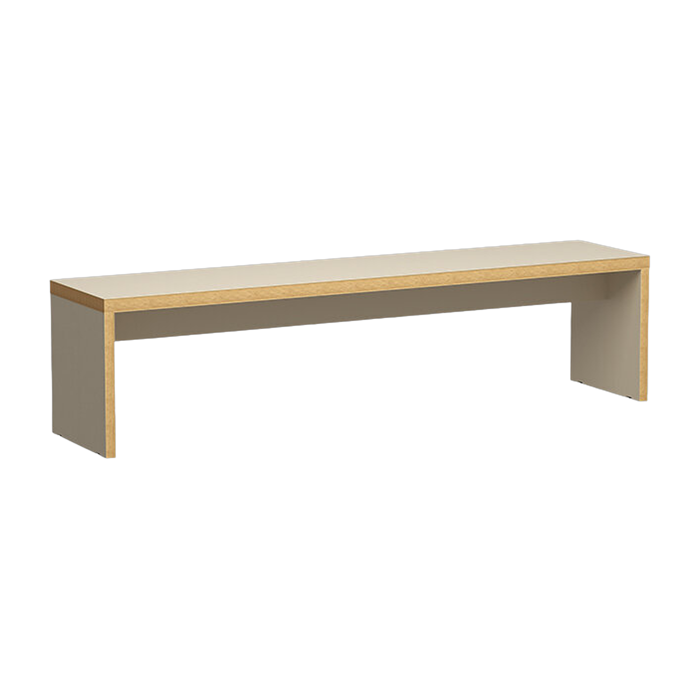 Banc en bois crème 180x40cm - HKliving