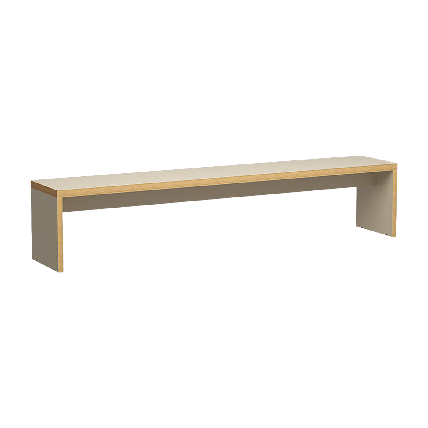 Banc en bois crème 220x40cm - HKliving