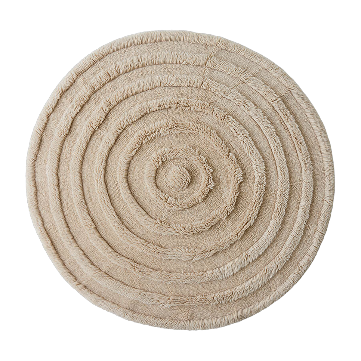 Round Wolle Rug Cream (Ø150Cm) - HKliving