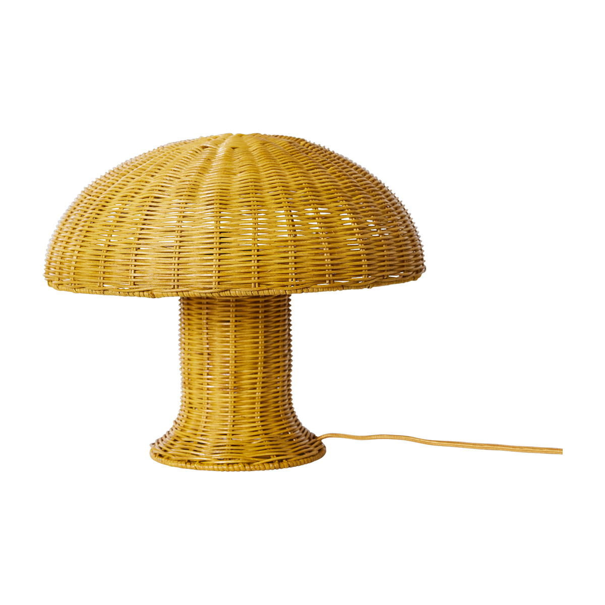 Lampe de table en rotin moutarde - HKliving