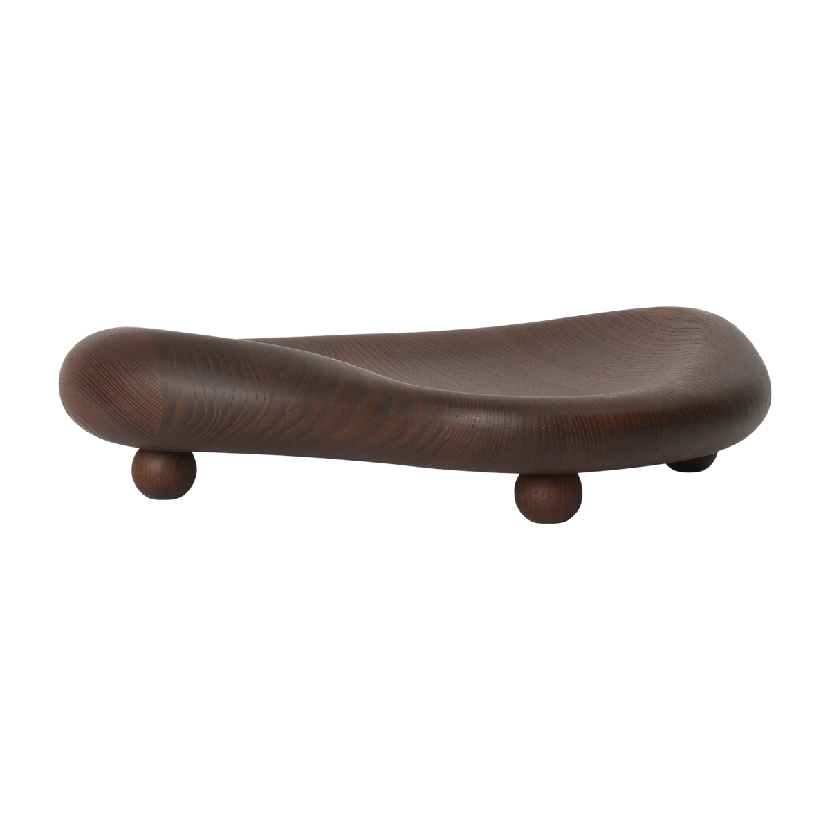 Centro de mesa de madera de fresno marrón oscuro de 32 cm Cairn - Ferm Living
