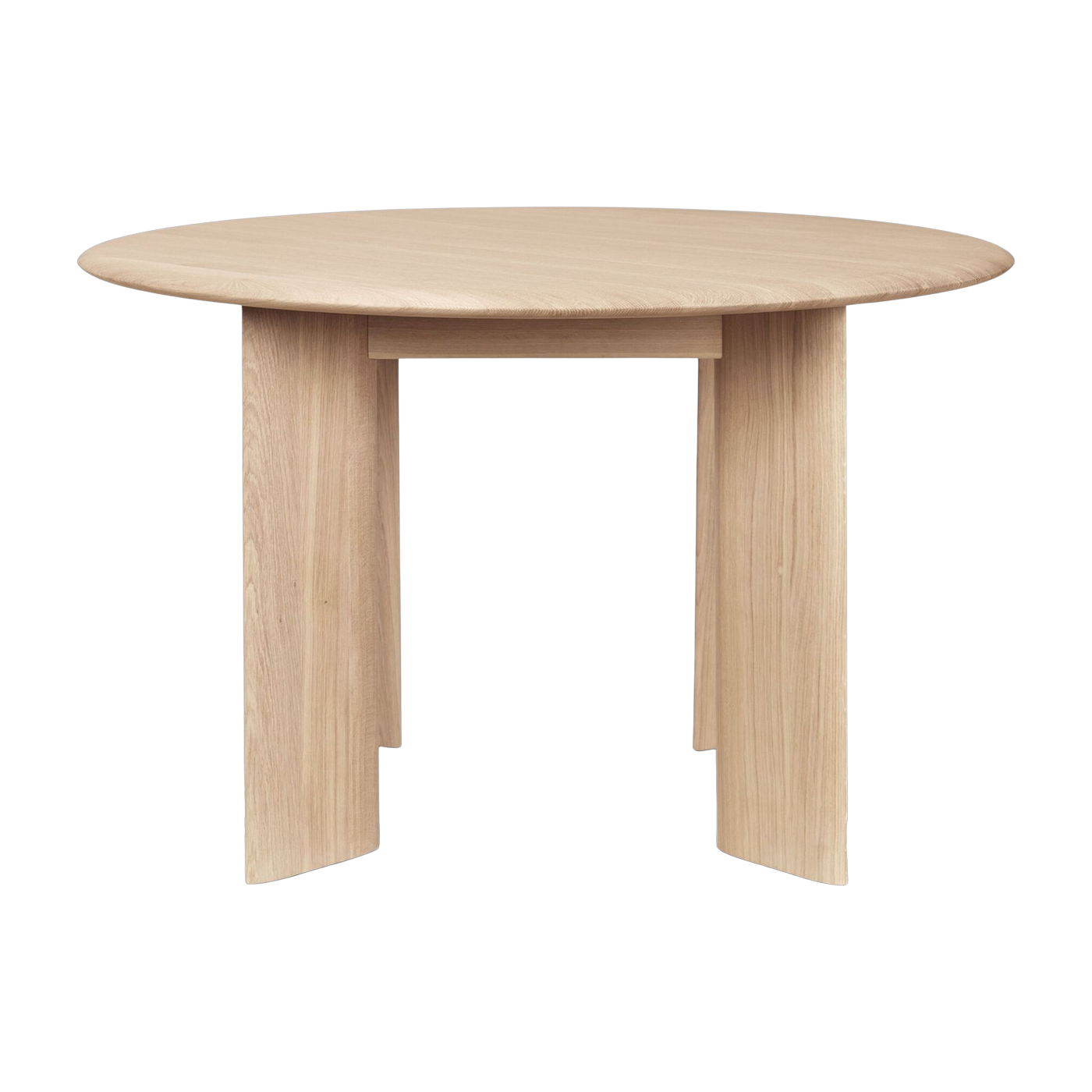 Mesa ronde de roble blanqueado aceitado 117 cm Bevel - Ferm Living
